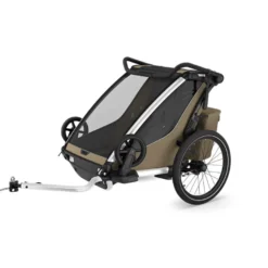 Thule Chariot Cross Gen 3 Double Cykelvagn 2 Barn - Faded Khaki