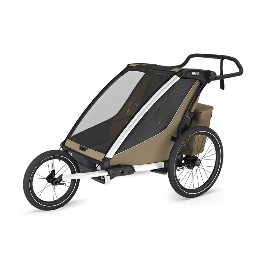 Thule Chariot Cross Gen 3 Double Cykelvagn 2 Barn - Faded Khaki