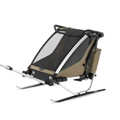 Thule Chariot Cross Gen 3 Double Cykelvagn 2 Barn - Faded Khaki