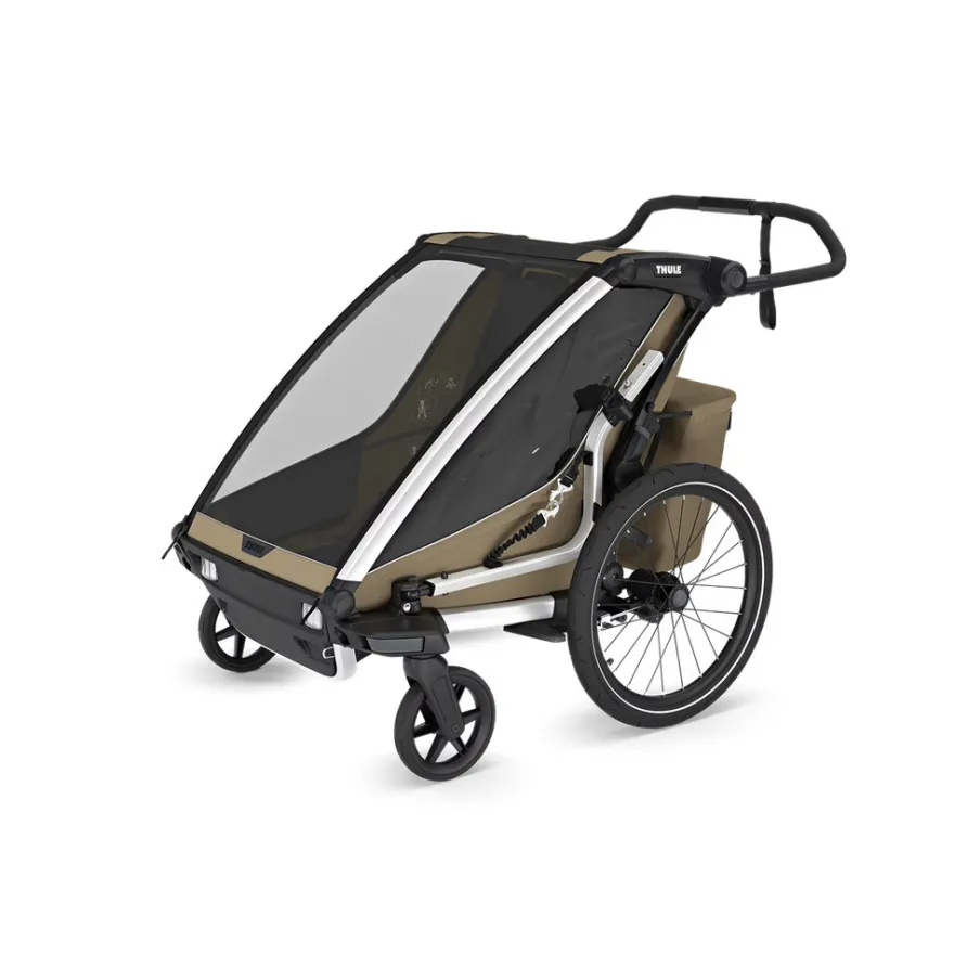 Thule Chariot Cross Gen 3 Double Cykelvagn 2 Barn - Faded Khaki
