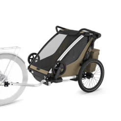 Thule Chariot Cross Gen 3 Double Cykelvagn 2 Barn - Faded Khaki
