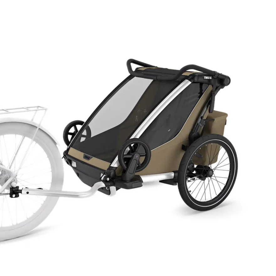 Thule Chariot Cross Gen 3 Double Cykelvagn 2 Barn - Faded Khaki