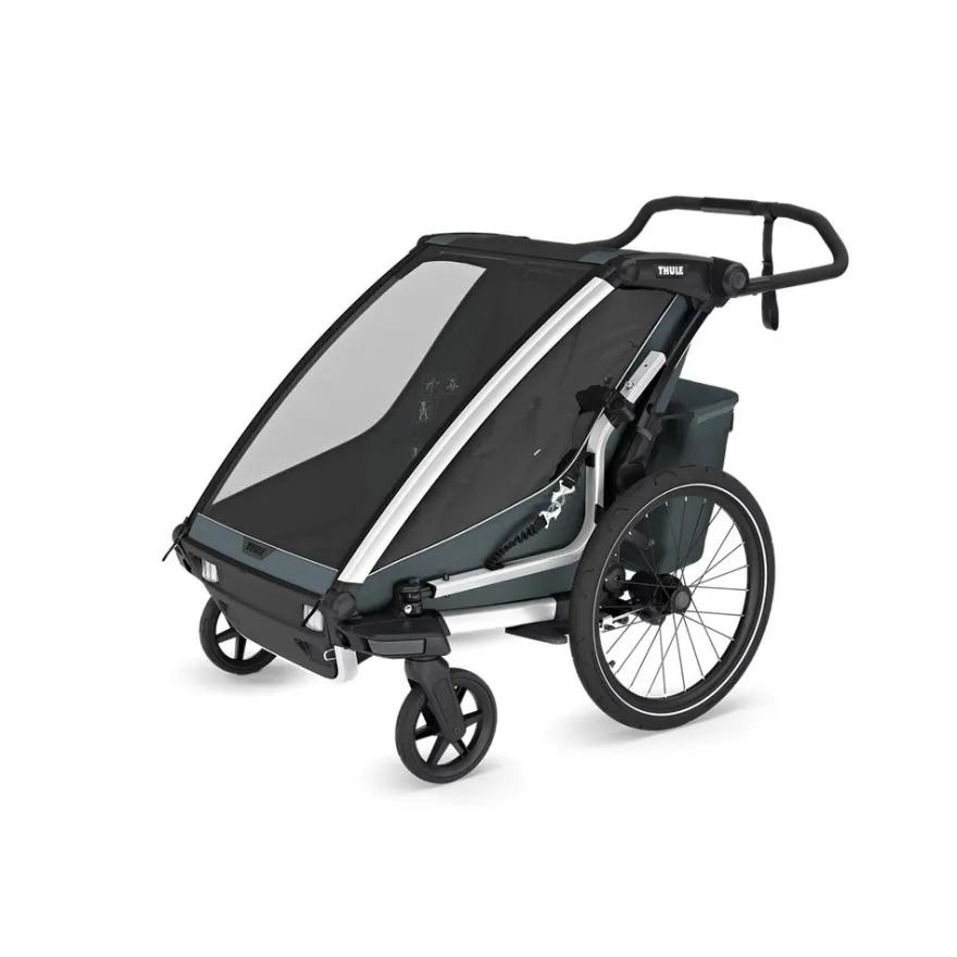 Thule Chariot Cross Gen 3 Double Cykelvagn 2 Barn - Slate