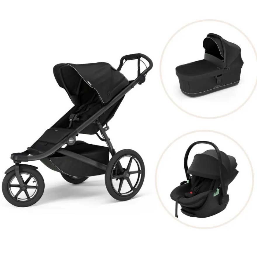 Thule Urban Glide 3 Barnvagn & Maple Babyskydd 2026 - Black