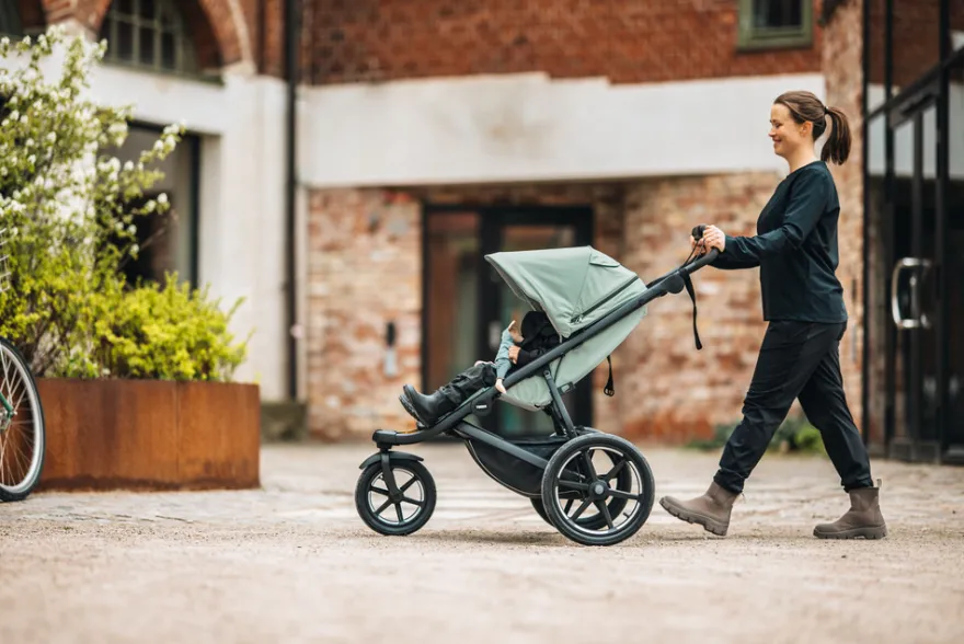 Thule Urban Glide 3 Magnetic Buckle Joggingvagn - Mist Green