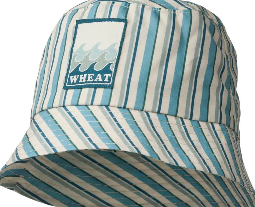 Tilo Badge Hatt - Aqua Stripe