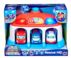 Tiny Teamsterz Tumblers Rescue HQ With 3 Cars