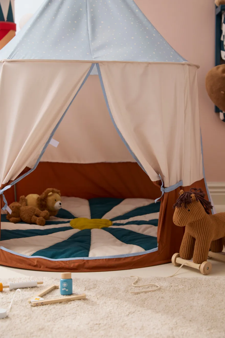 Tält Cirkus blå