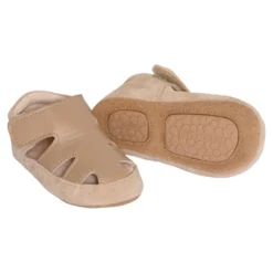 Tofflor Lädersandal - Desert Taupe