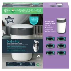 Tommee Tippee Sangenic Twist & Click Blöjhink & Refill 6-pack
