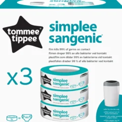 Tommee Tippee Simplee Sangenic Refill Blöjpåsar 3-pack