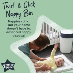 Tommee Tippee Twist & Click Blöjhink - Vit