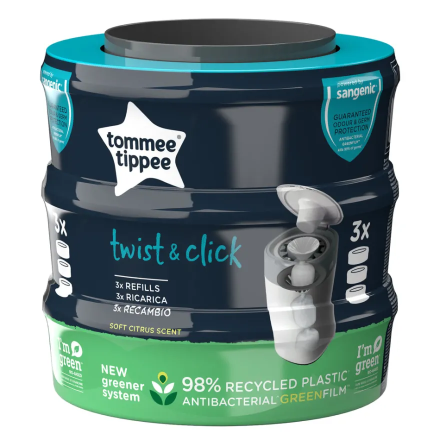 Tommee Tippee Twist & Click Refill Universal 3-Pack