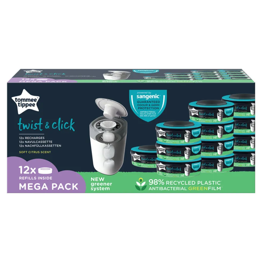 Tommee Tippee Twist Click Refill 12-pack