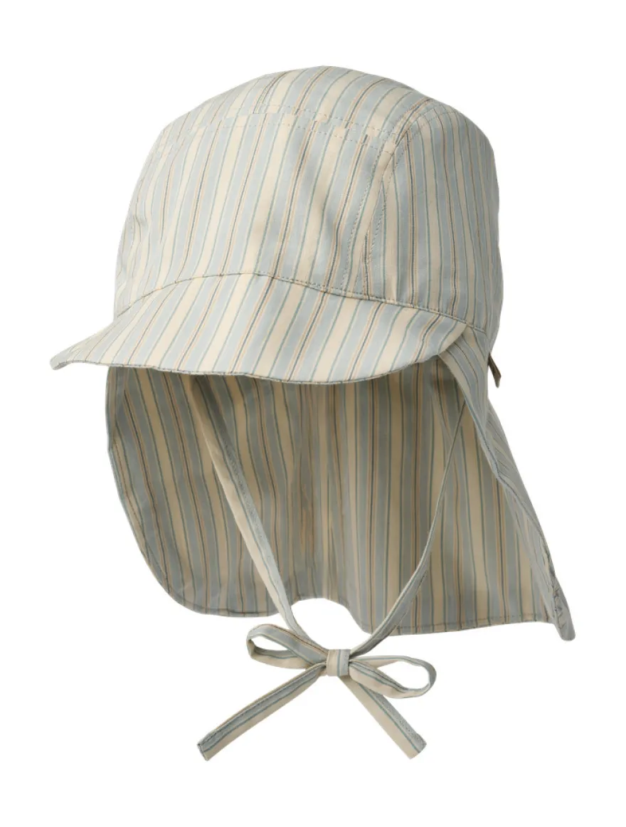 Tonga UV Solhatt - Blue Ocean Stripe