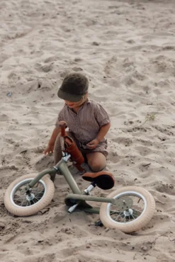 Tribike Springcykel 2 Hjul - Vintage Grön