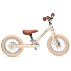 Tribike Springcykel 2 Hjul - Vintage Creme