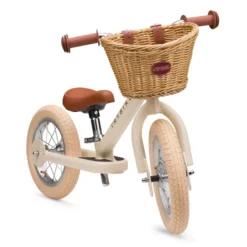 Tribike Springcykel 2 Hjul - Vintage Creme