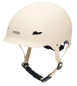 Trybike Cykelhjälm Med Retrolook - Creme S/M