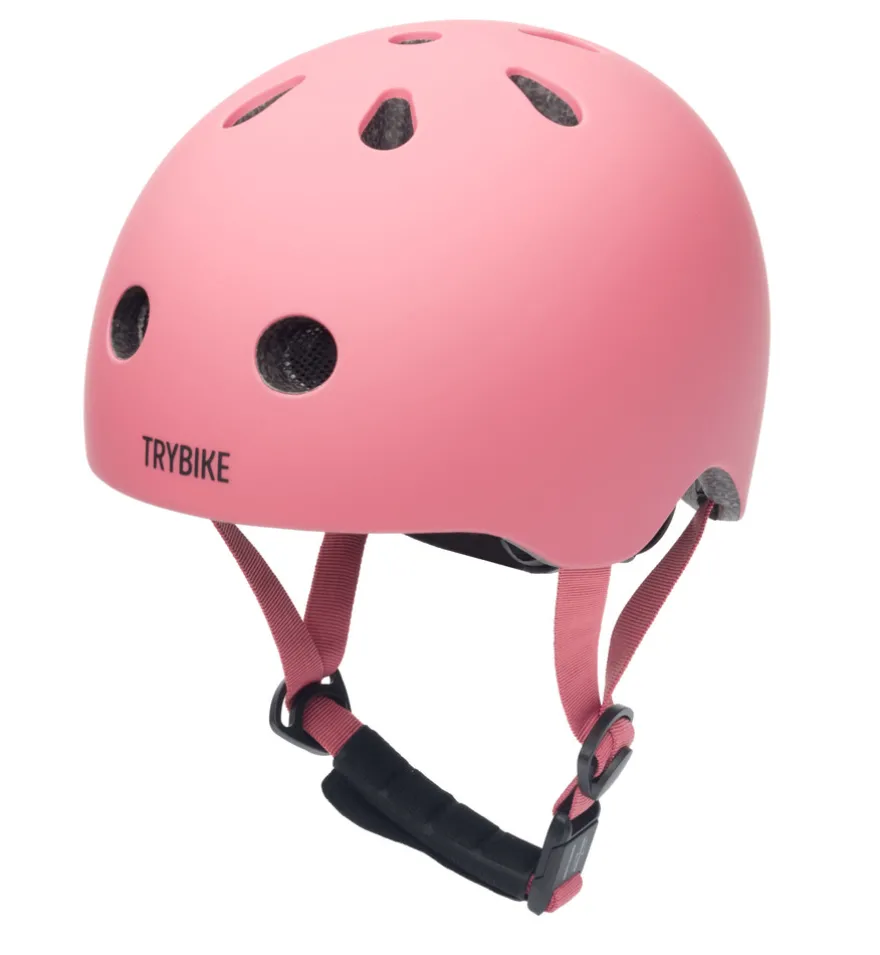 Trybike Cykelhjälm Med Retrolook – Vintage Rosa XS