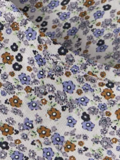 Tuline Långärmad Body - Lilac marble