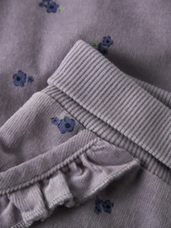 Tullia Cord Byxor - Lavender gray