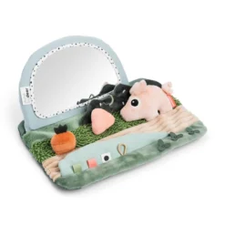 Tummy Time Sensorisk Spegel - Tiny Farm - Färgmix