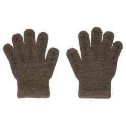 Ull Fingervantar - Brown Melange