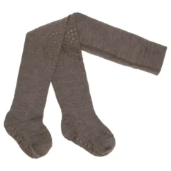 Ullstrumpbyxor Med Krypskydd - Brown Melange