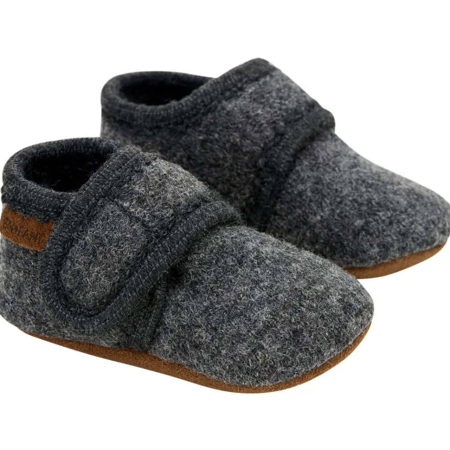 Ulltofflor - Dark Grey Melange