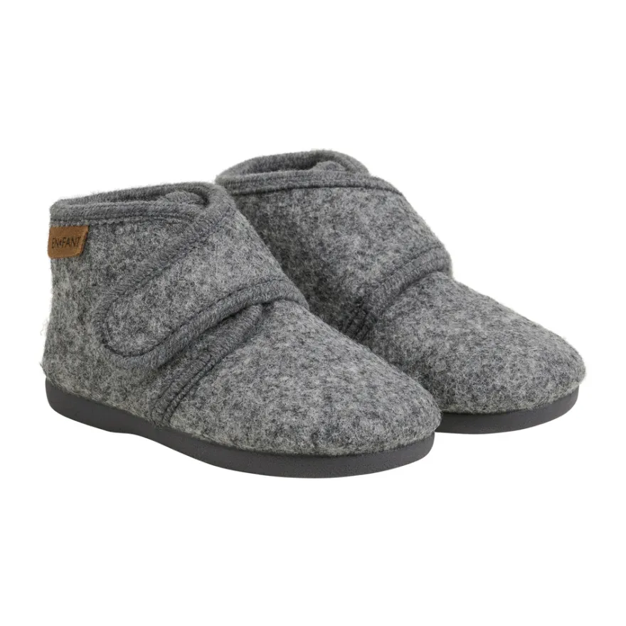 Ulltofflor - Dark Grey Melange