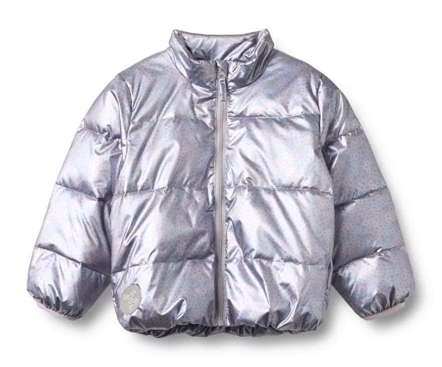 Ullu Lättvikts Puffer Jacka - Silver sky flower