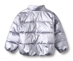 Ullu Lättvikts Puffer Jacka - Silver sky flower