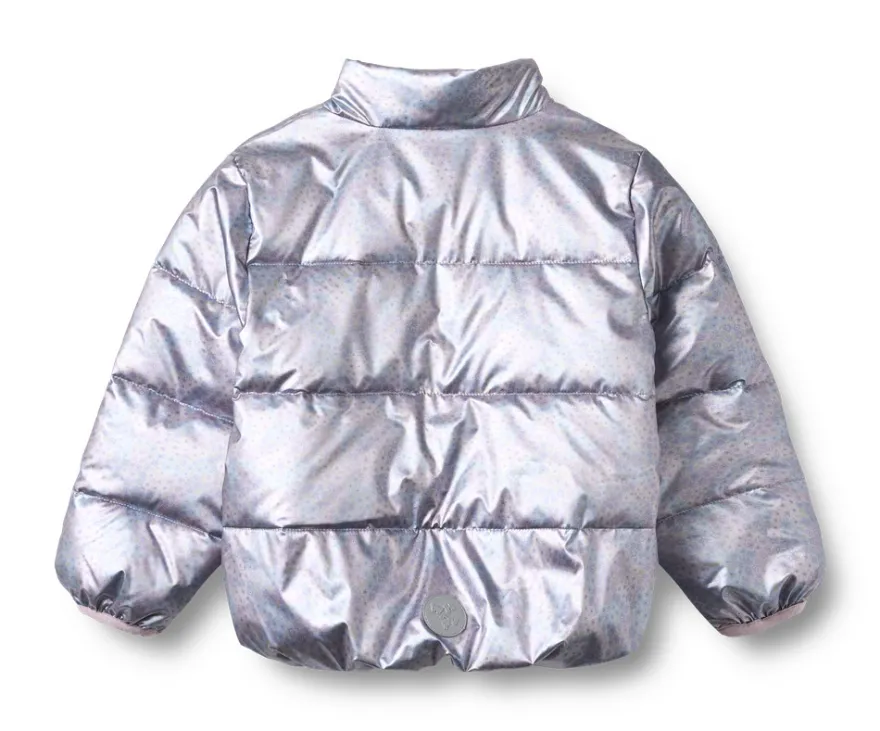 Ullu Lättvikts Puffer Jacka - Silver sky flower