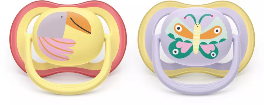 Ultra Air Napp, 0-6 m - ljusrosa/ljusgul