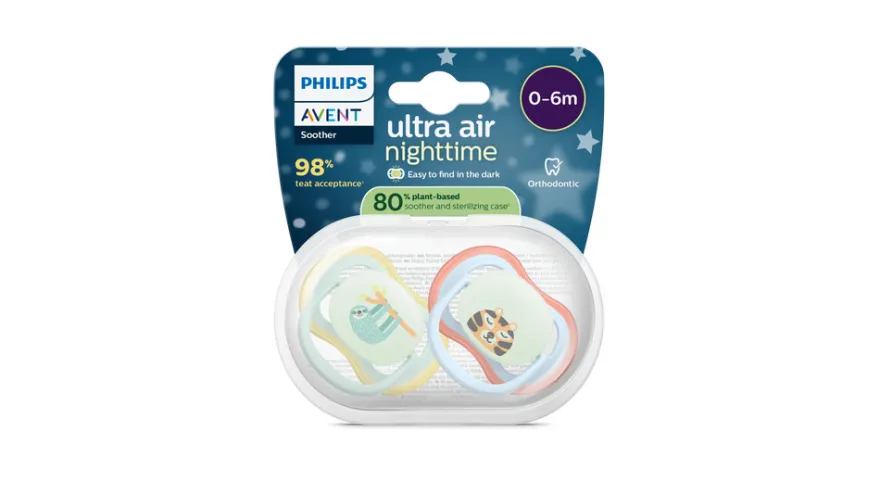 Ultra Air napp, natt, 0–6 m, ljusblå/ljusgrön