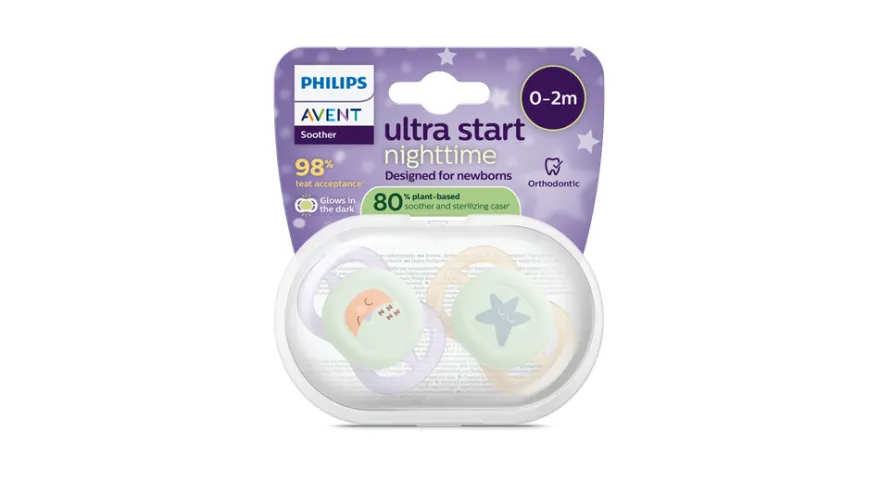 Ultra Start Napp, 0–2 mån natt - ljusrosa/ljusgul