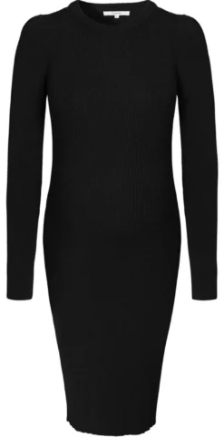 Vena stickad klänning - Black