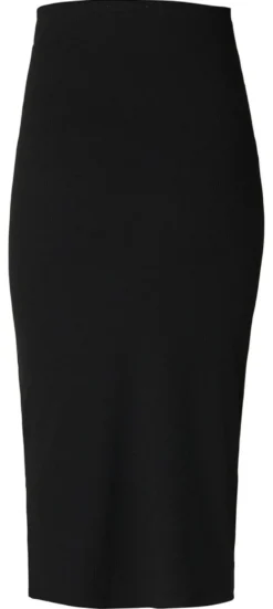 Vija Rib Kjol Otb - Black