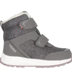 Viking Equip Glitter Warm WP 2V Vinterkängor - Charcoal/Dusty Pink