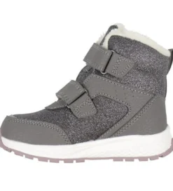 Viking Equip Glitter Warm WP 2V Vinterkängor - Charcoal/Dusty Pink