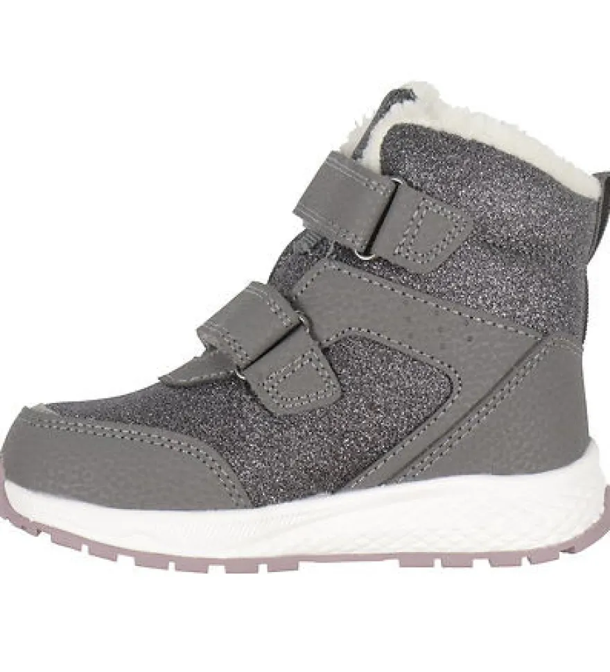 Viking Equip Glitter Warm WP 2V Vinterkängor - Charcoal/Dusty Pink
