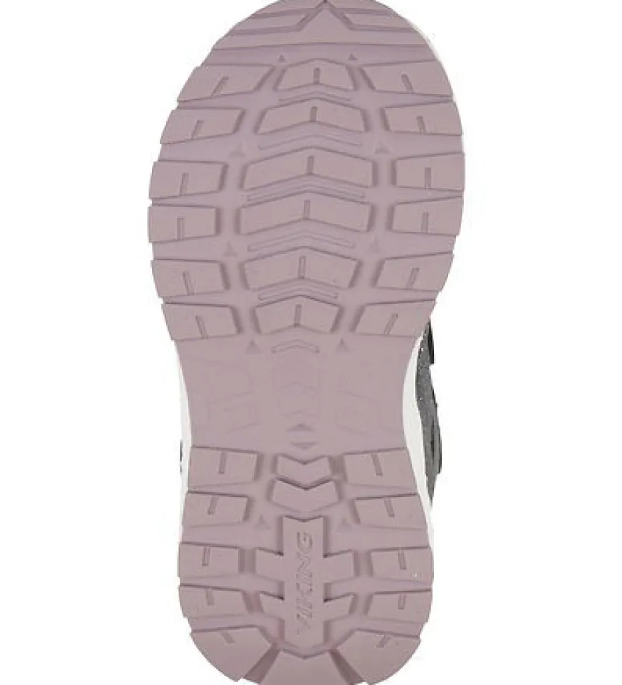 Viking Equip Glitter Warm WP 2V Vinterkängor - Charcoal/Dusty Pink