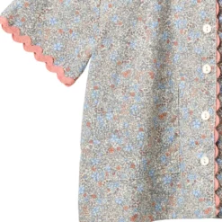 Vilma Lace T-Shirt - Air Blue Flowers