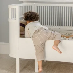 Växasäng 2 i 1 Baby & Juniorsäng - Classic White