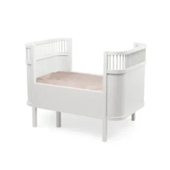 Växasäng 2 i 1 Baby & Juniorsäng - Classic White