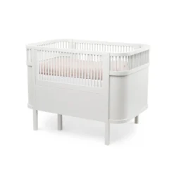 Växasäng 2 i 1 Baby & Juniorsäng - Classic White
