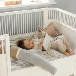 Växasäng 2 i 1 Baby & Juniorsäng - Classic White