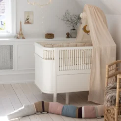 Växasäng 2 i 1 Baby & Juniorsäng - Classic White