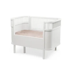 Växasäng 2 i 1 Baby & Juniorsäng - Classic White